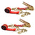 3-x-20-red-ratchet-strap-w-chain-extensions Image 1