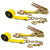 3-x-20-yellow-ratchet-strap-w-chain-extensions Image 1