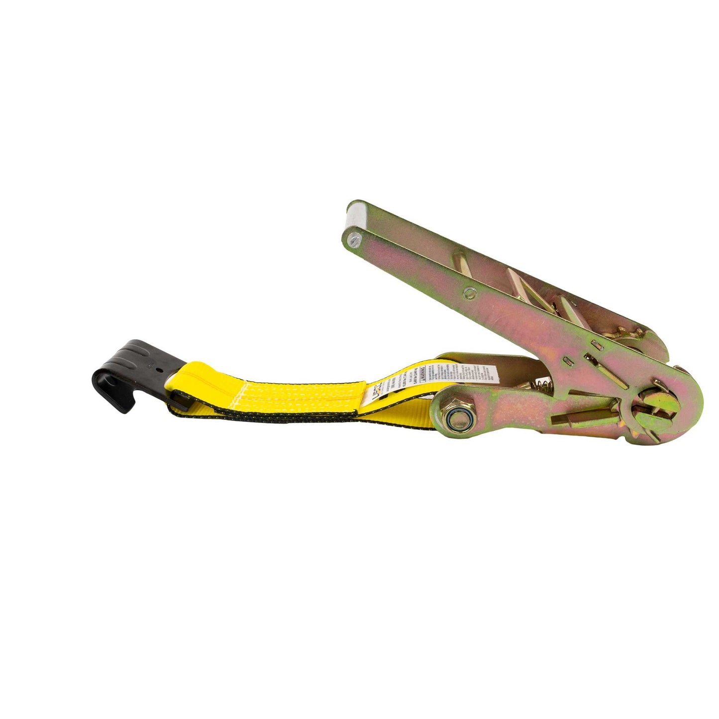 3" x 11" Fixed End with Ratchet / Flat Hook | Yellow