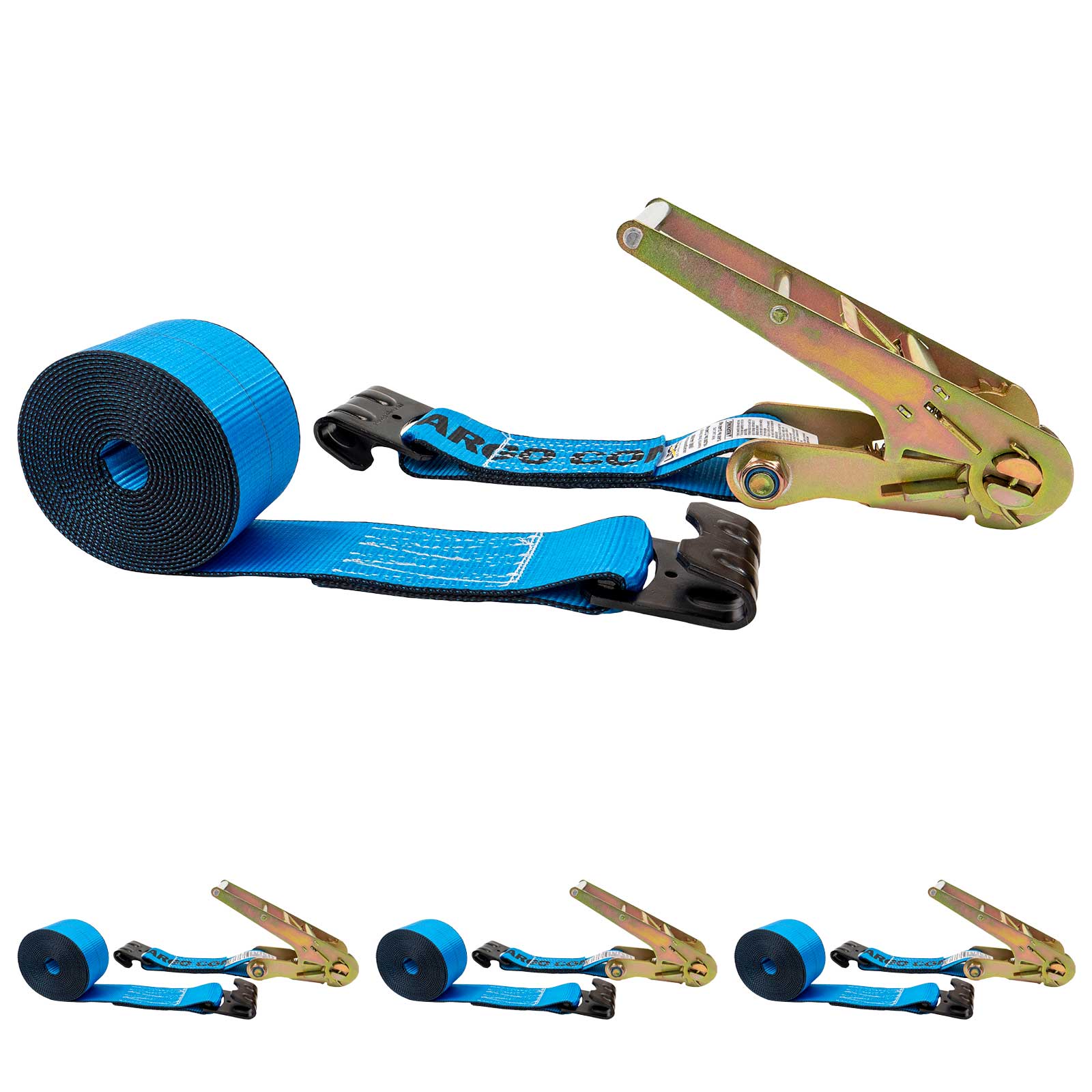 3-x-20-blue-ratchet-strap-w-flat-hooks Image 1