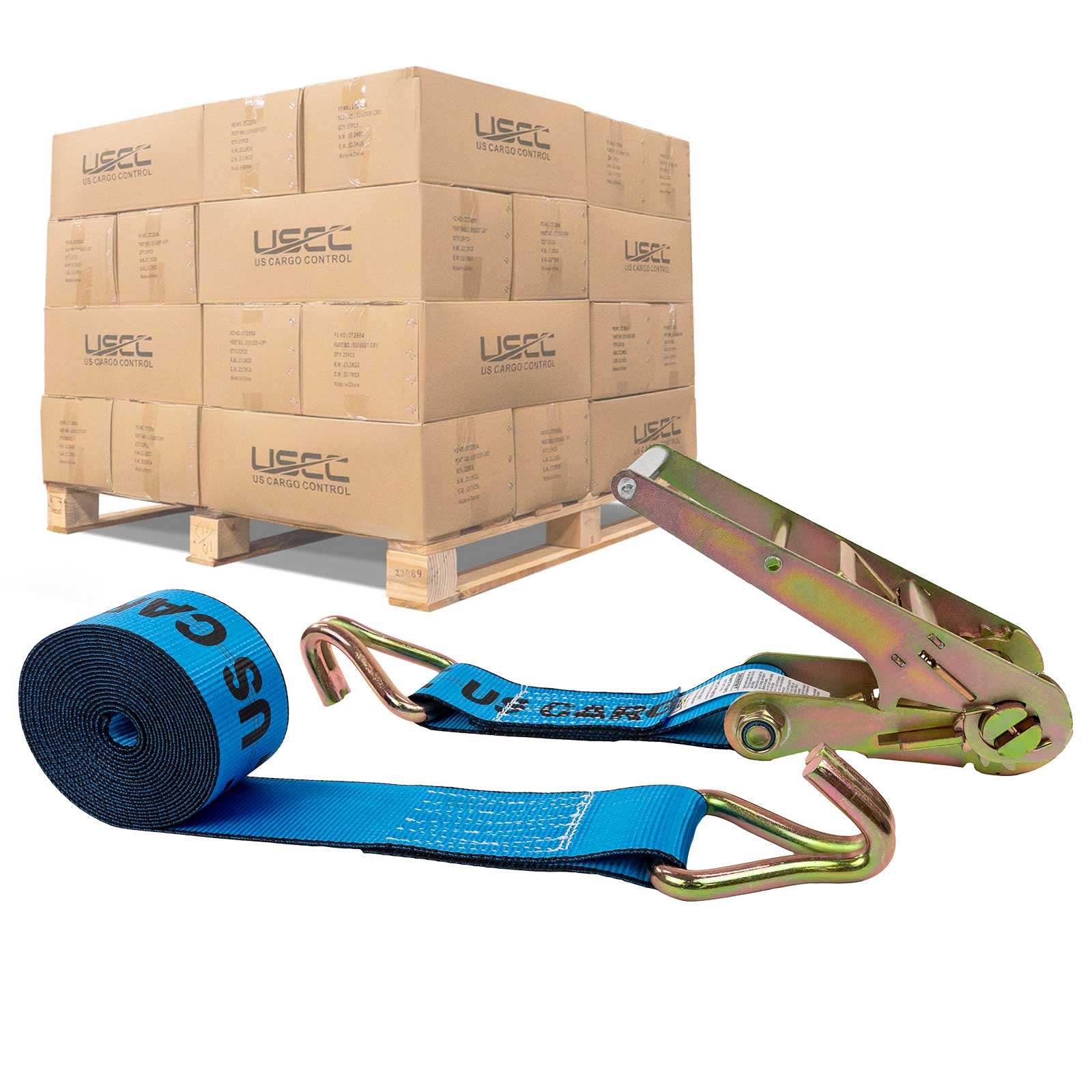 3-x-20-blue-ratchet-strap-w-wire-hooks Image 1