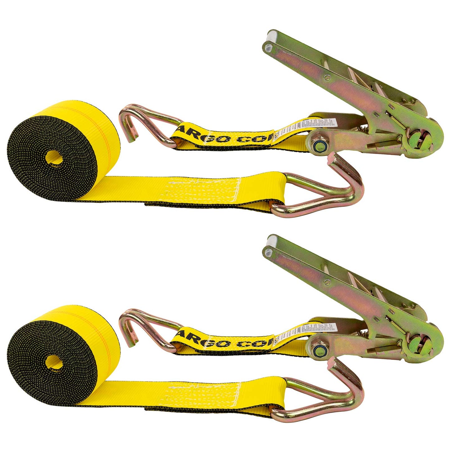 3-x-20-yellow-ratchet-strap-w-wire-hooks Image 1