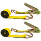 3-x-40-yellow-ratchet-strap-w-wire-hooks Image 1