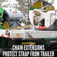 3" x  20' Winch Strap with Chain Extension