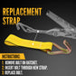 3" x 11" Fixed End with Wire Hook / Bolt Loop | No Ratchet