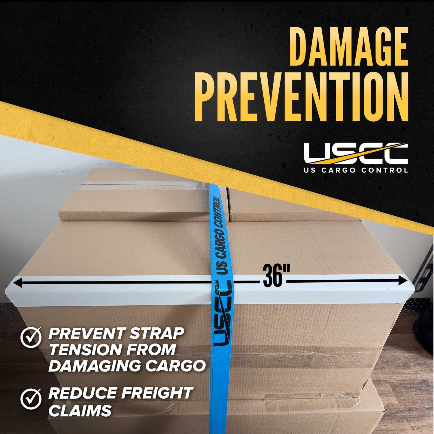 Light-Duty Cardboard Edge Protectors | .120" Thick, 2" x 2" x 36", 125-Pack