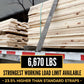 BlackLine 4" x 30' Ratchet Strap with Wire Hooks