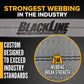 BlackLine 4" x 30' Ratchet Strap with Wire Hooks | 4-Pack