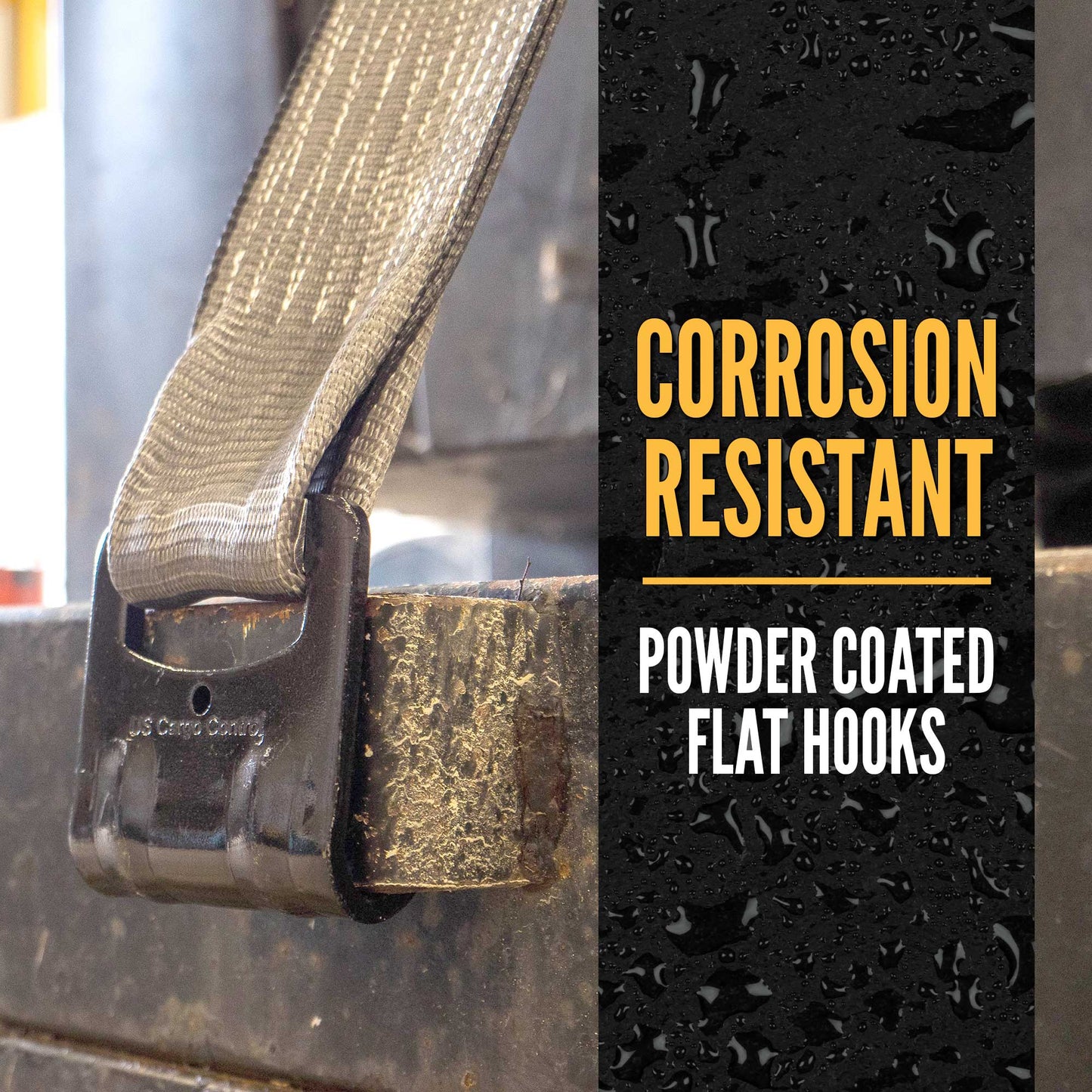heavy duty BlackLine corrosion resistent flat hook