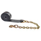 30' BlackLine 4" heavy-duty heavy duty blackline winch strap with long chain extension