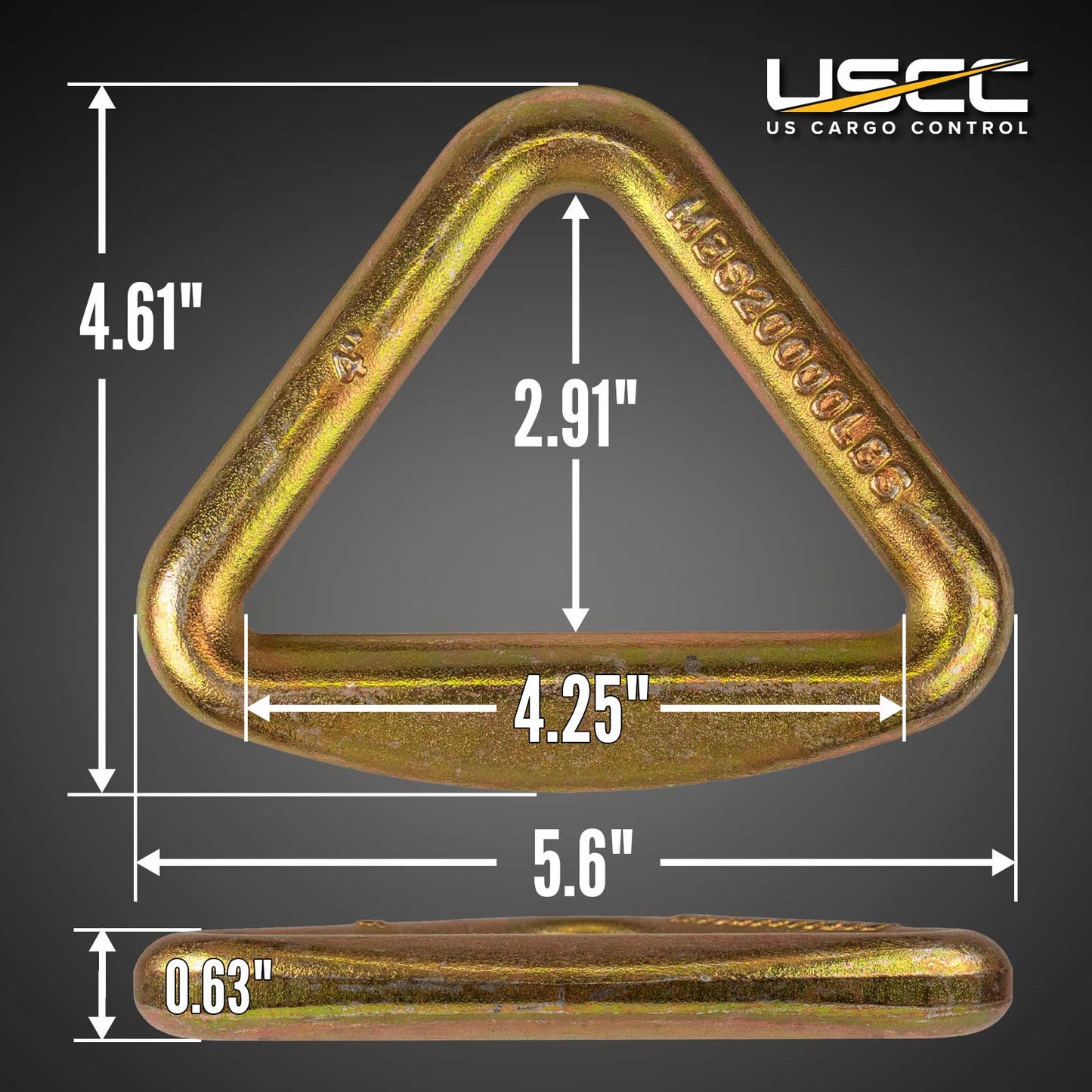 4" Forged D-Ring | 20,000 lbs. BS