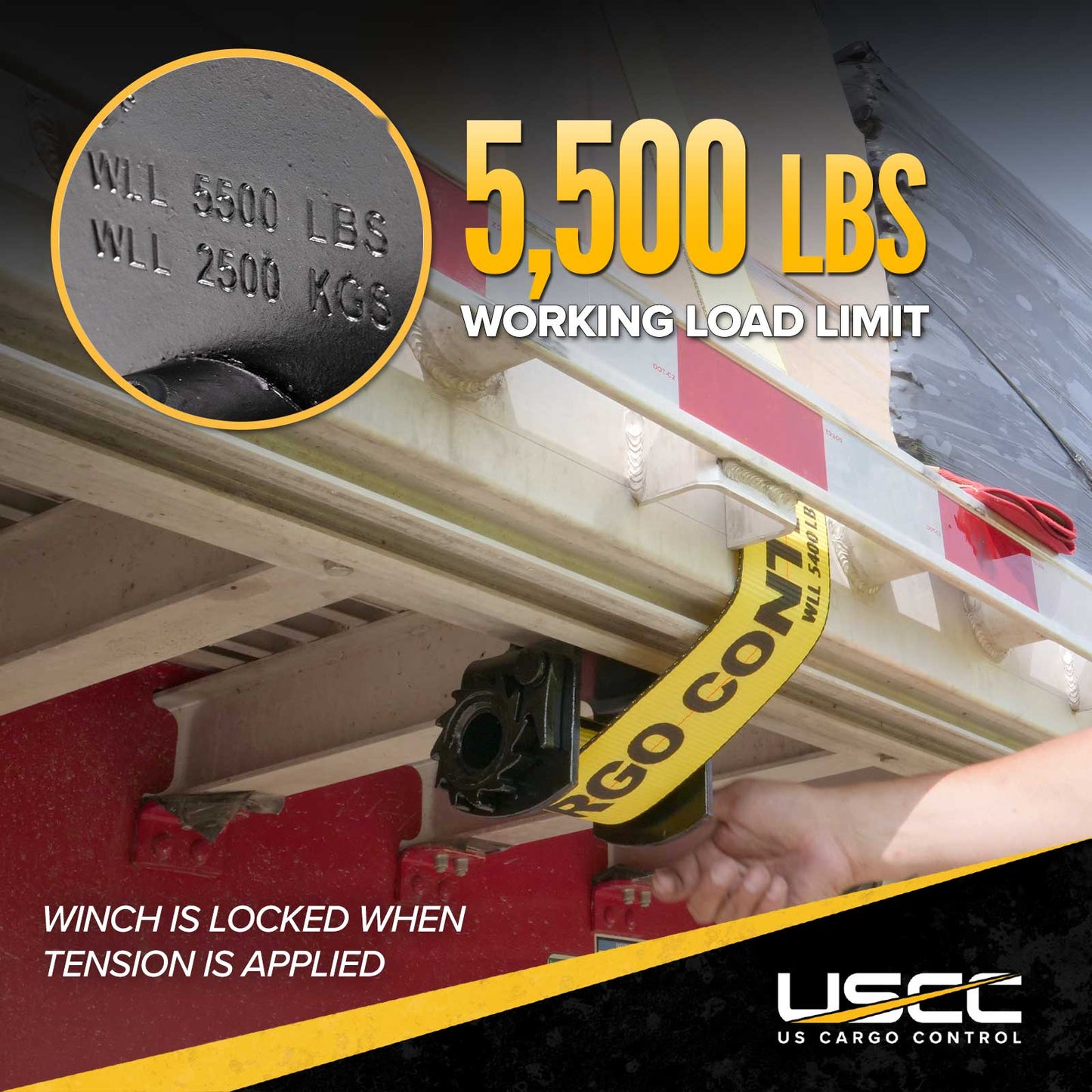4" Low Profile Bolt-On Flatbed Winch
