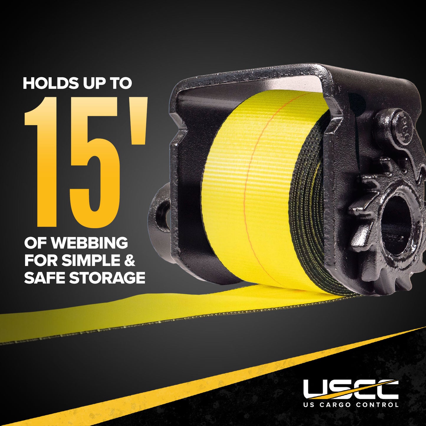 4" Low Profile Sliding C Track Flatbed Winch