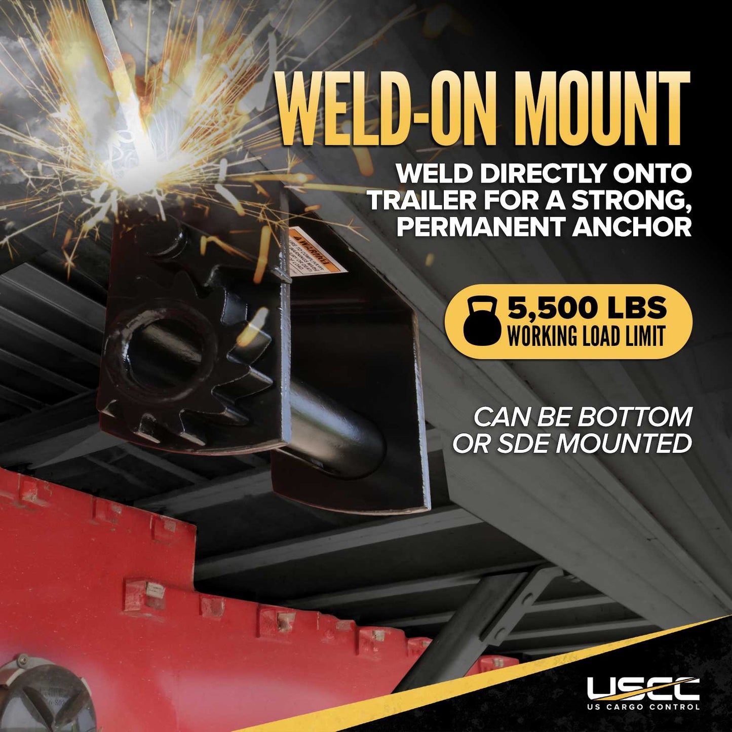 4" Low Profile Weld-On Flatbed Winch