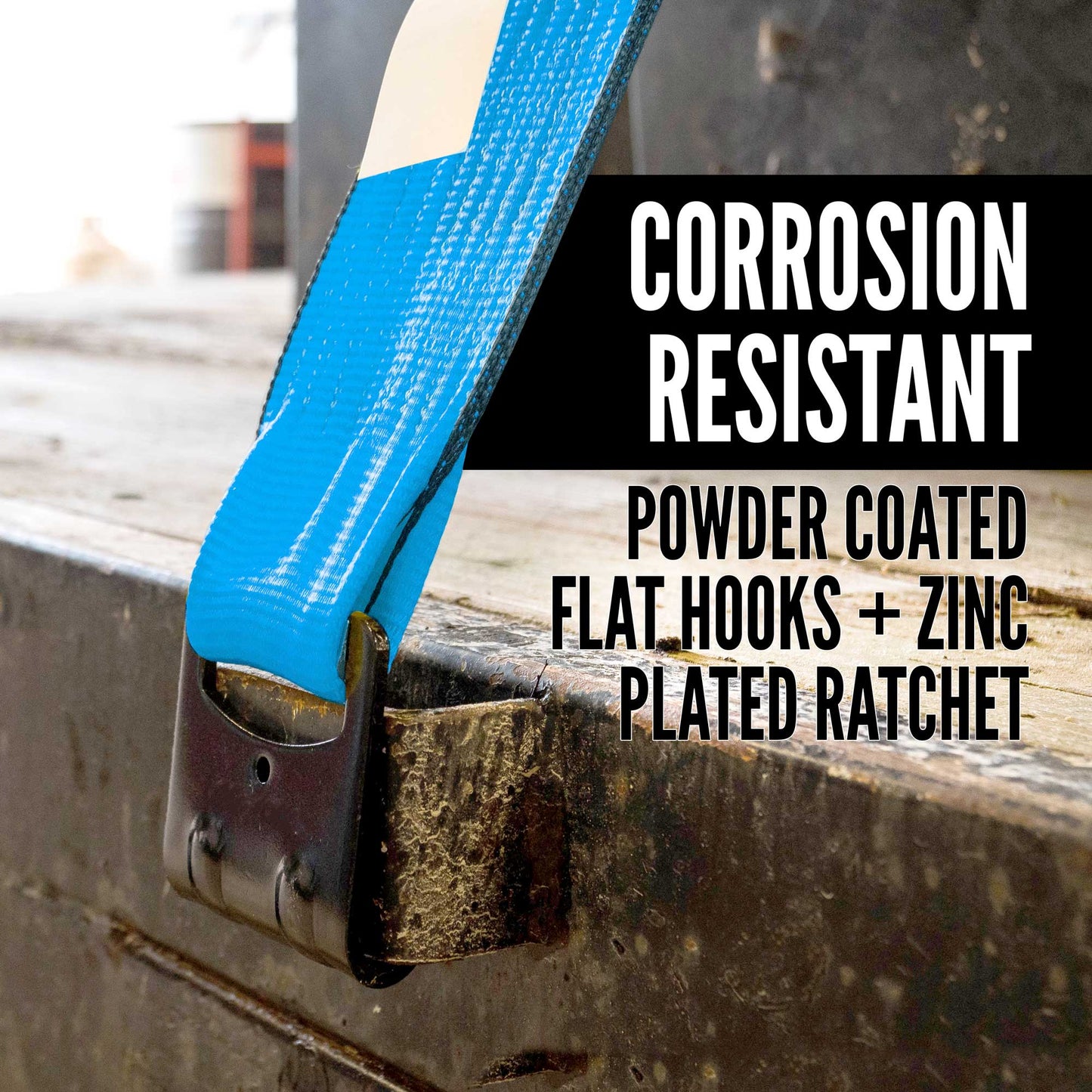 20' corrosion resistent flat hook