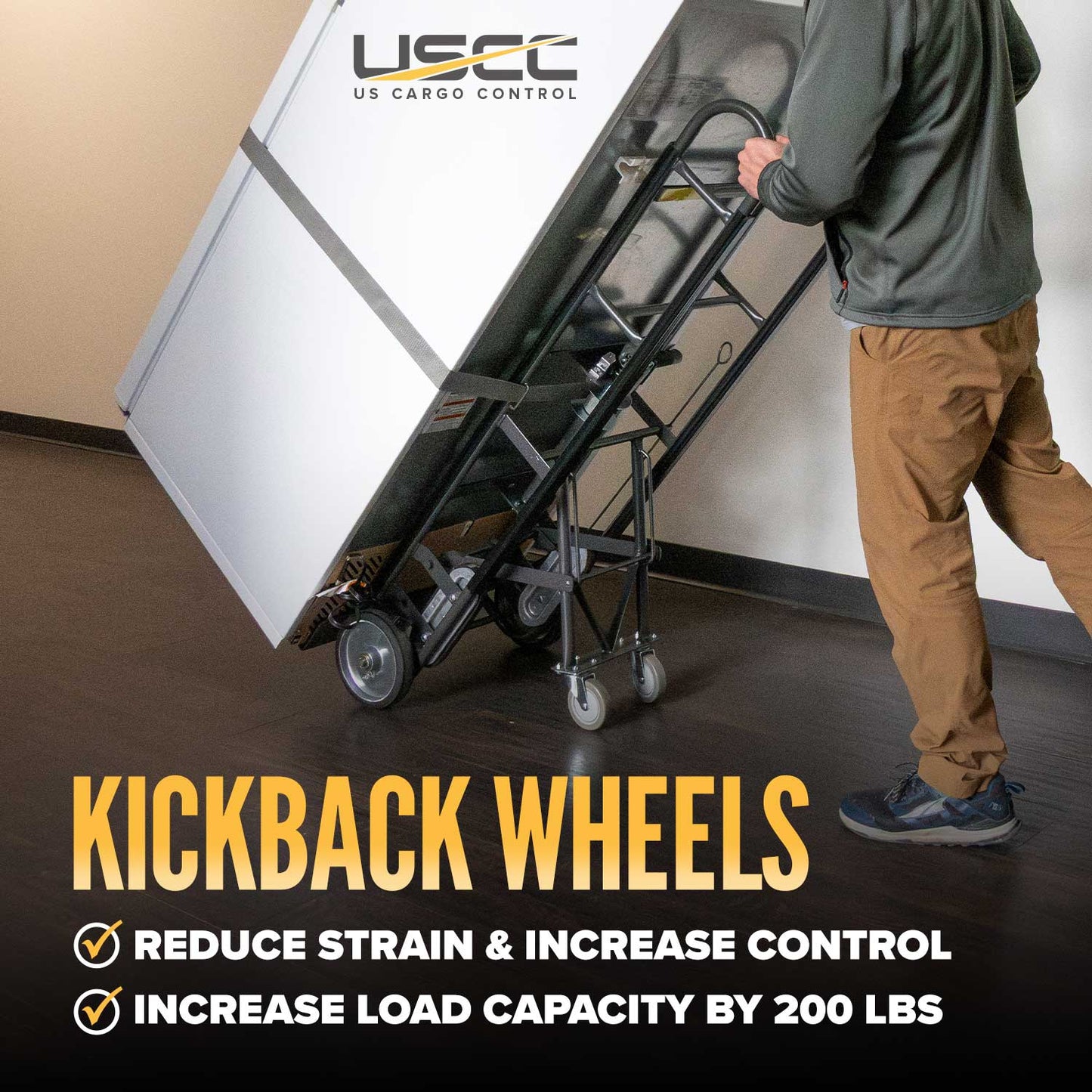 4" Replacement Appliance Truck Kickback Wheel