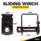4" Standard Sliding C Track Flatbed Winch | 5-Pack