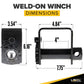4" Standard Weld-On Flatbed Winch
