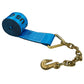 30' 4" heavy-duty blue chain extension winch strap