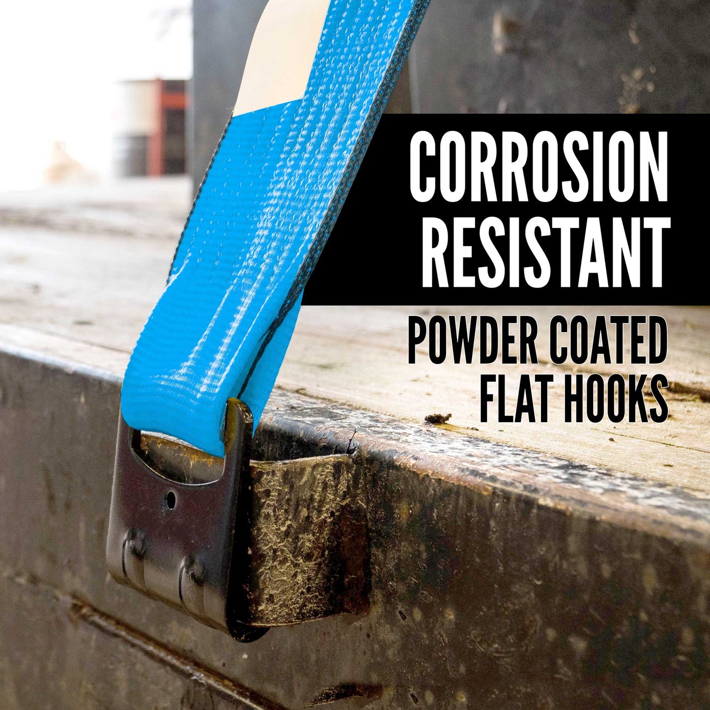 50' corrosion resistent flat hook