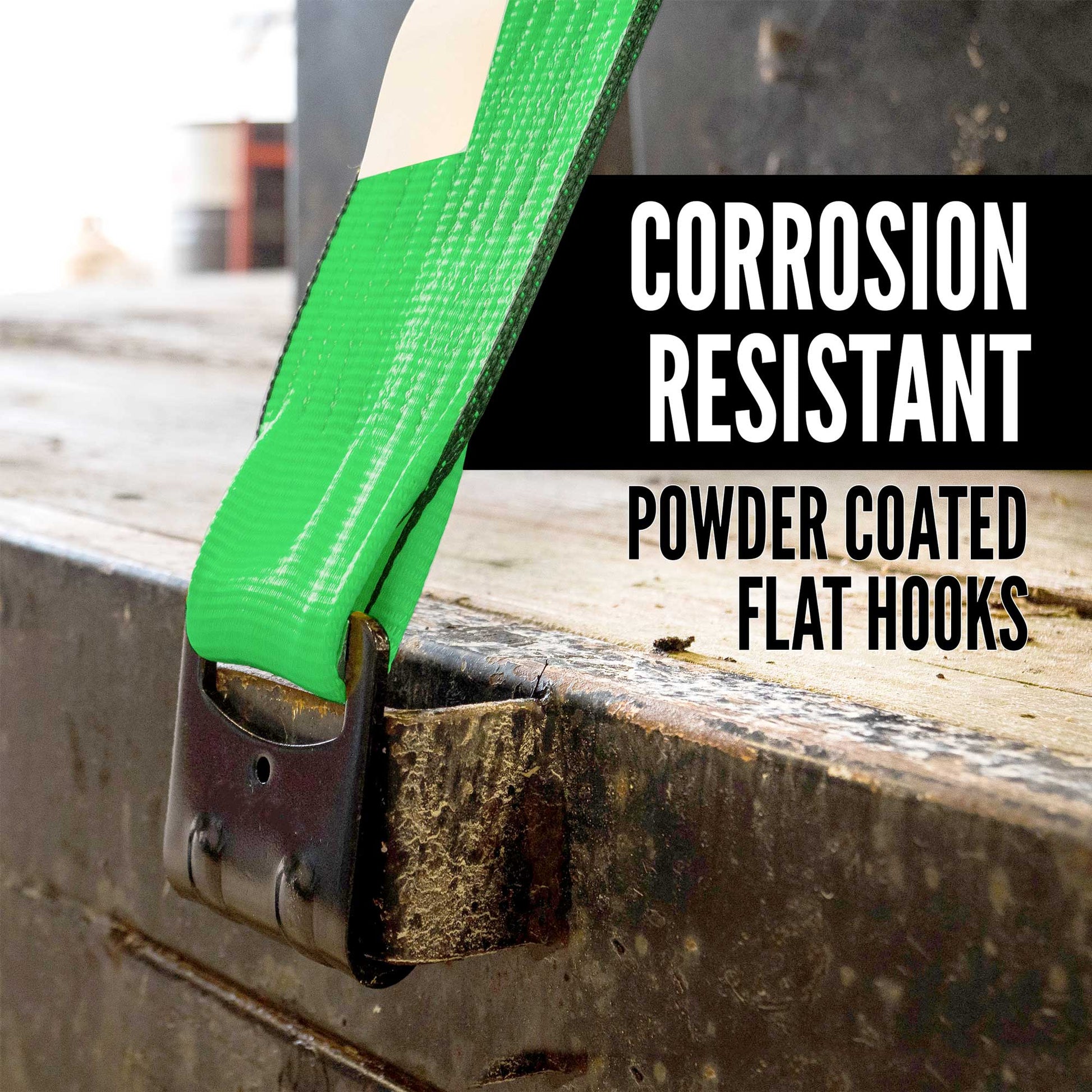 50' corrosion resistent flat hook