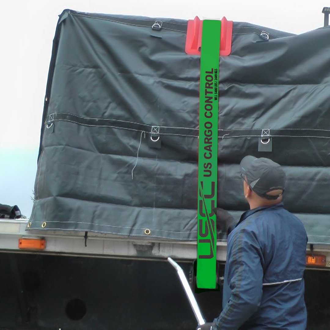 50' heavy duty 4" winch strap in use