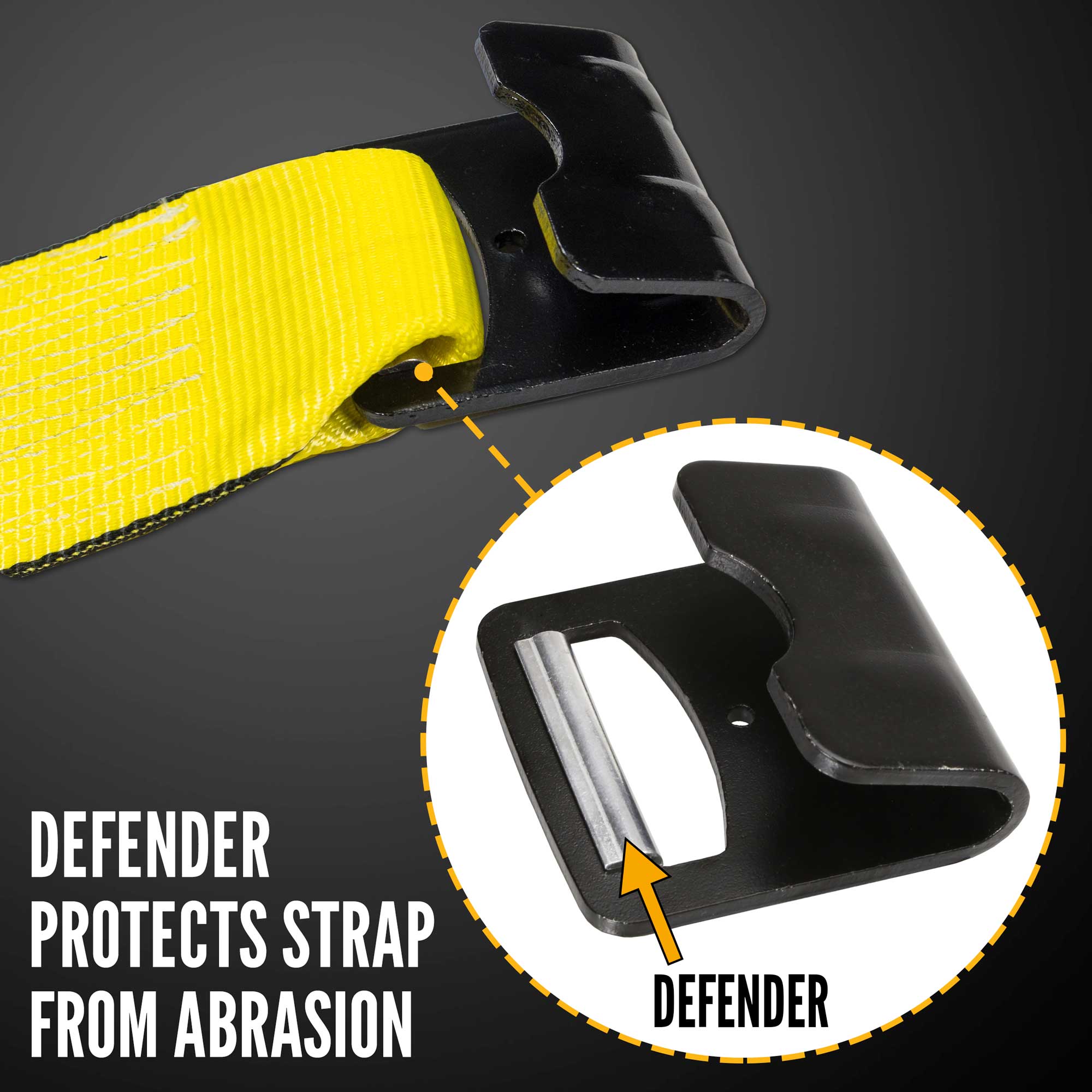 ROBBOR 10-Pack 4" X 30' Flatbed Tie Down Straps - WLL 5500 Lbs With Flat Hooks
