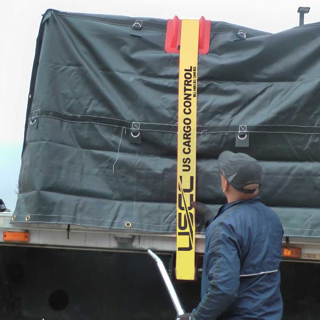50' heavy duty 4" winch strap in use