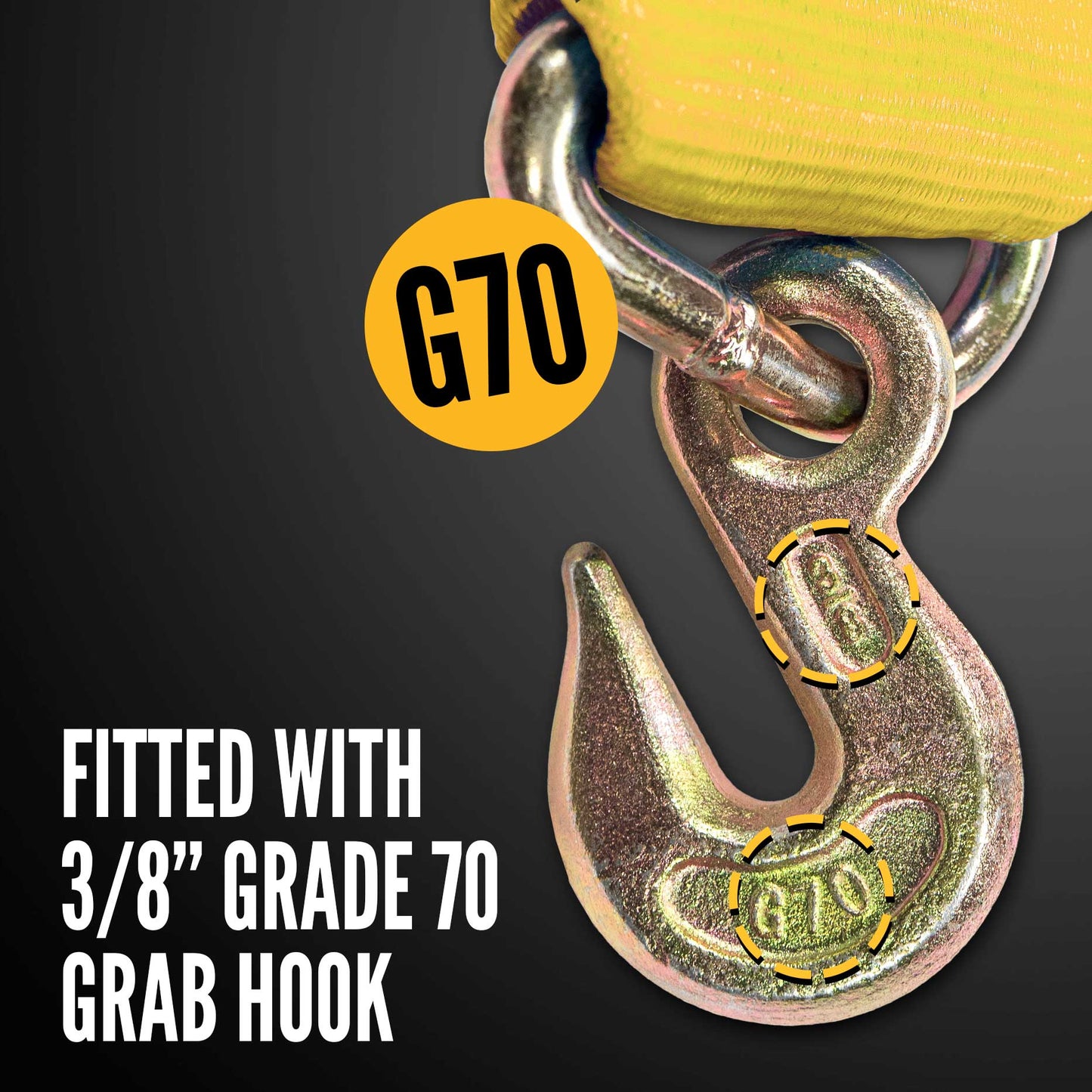 grade 70 3/8" grab hook