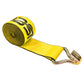 50' 4" heavy-duty yellow wire hook winch strap