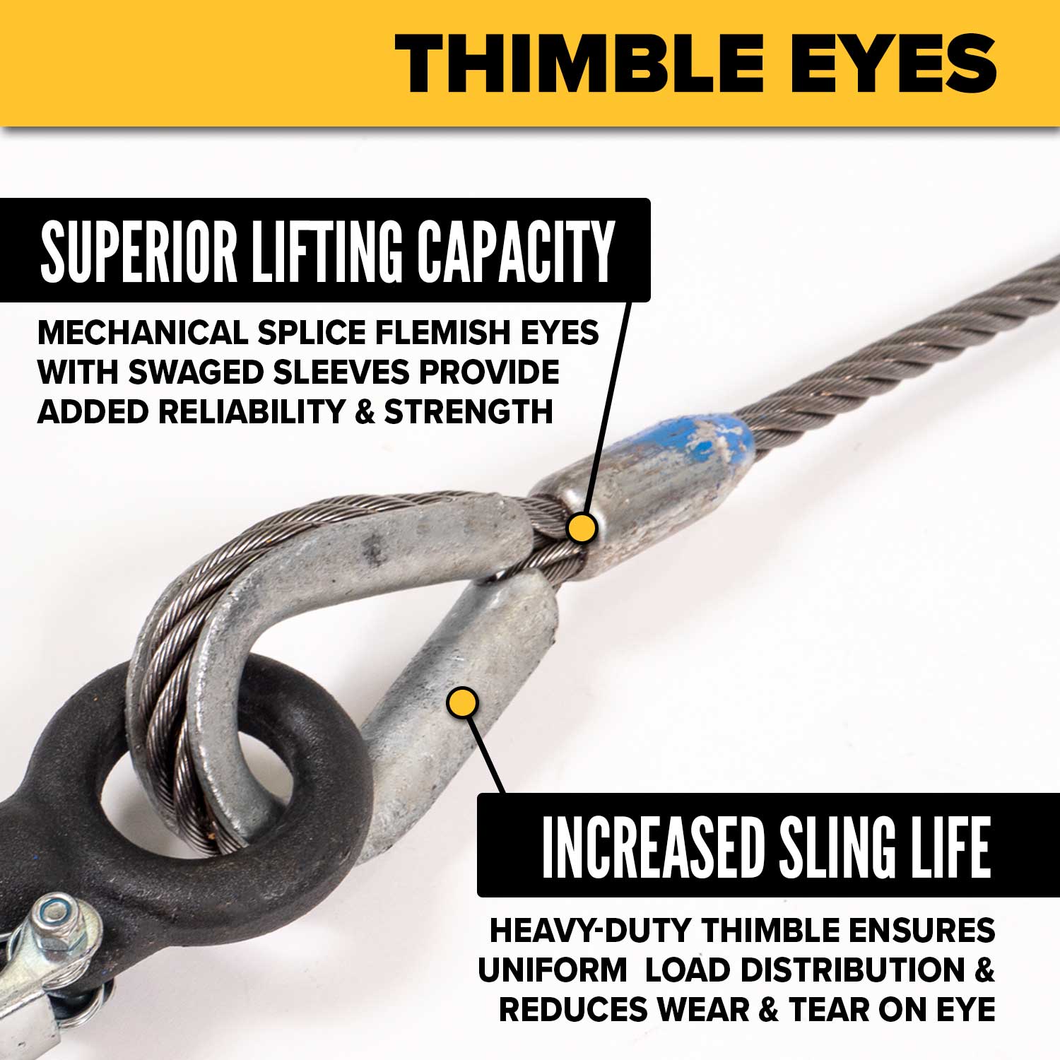 Stainless Chocker Rigging Logging Choker Cable Eye And Eye Wire Rope Choker Sling, 3/4 X 10 ...