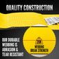 4" x 20' Gear-Driving Reverse-Action Ratchet Strap with Flat Hook | Yellow