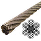 1" Stainless Steel Wire Rope 304 - 6x19 Class (5000' Coil)
