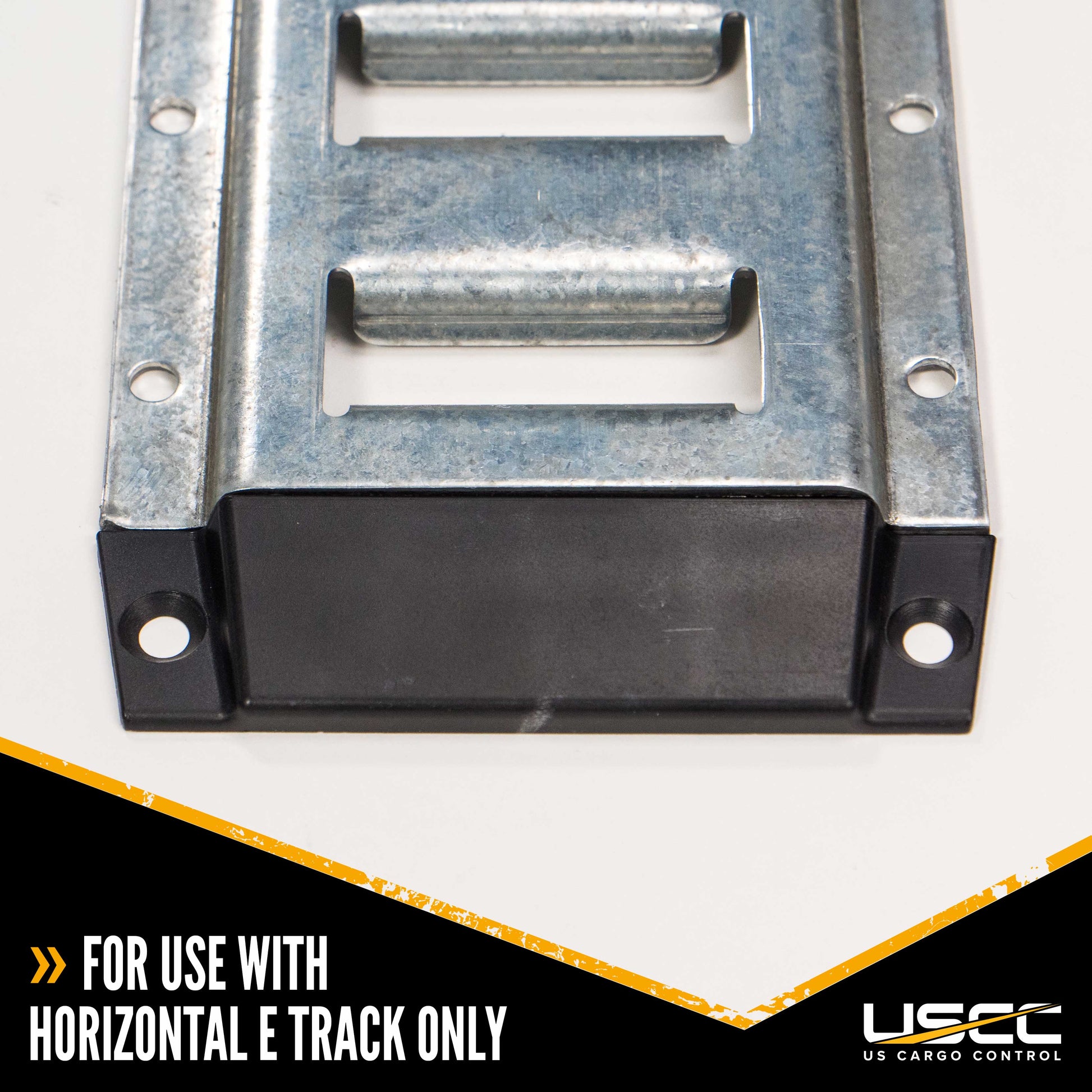Plastic End Cap w/ Install Holes for Horizontal E-Track | 4-Pack Image 3 of 3