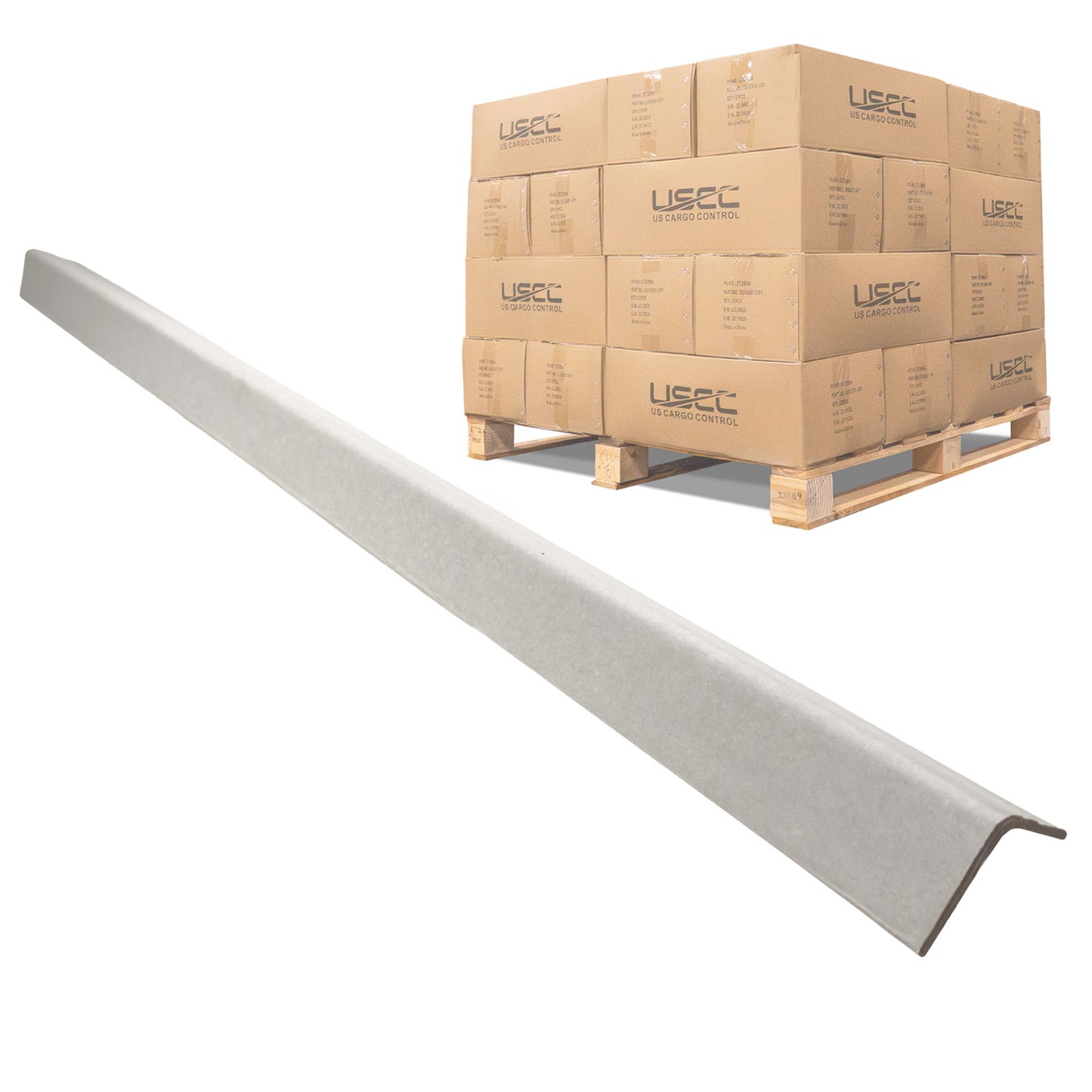 Medium-Duty Cardboard Edge Protectors | .160" Thick, 2" x 2" x 48", 2,418-Pack (Pallet)