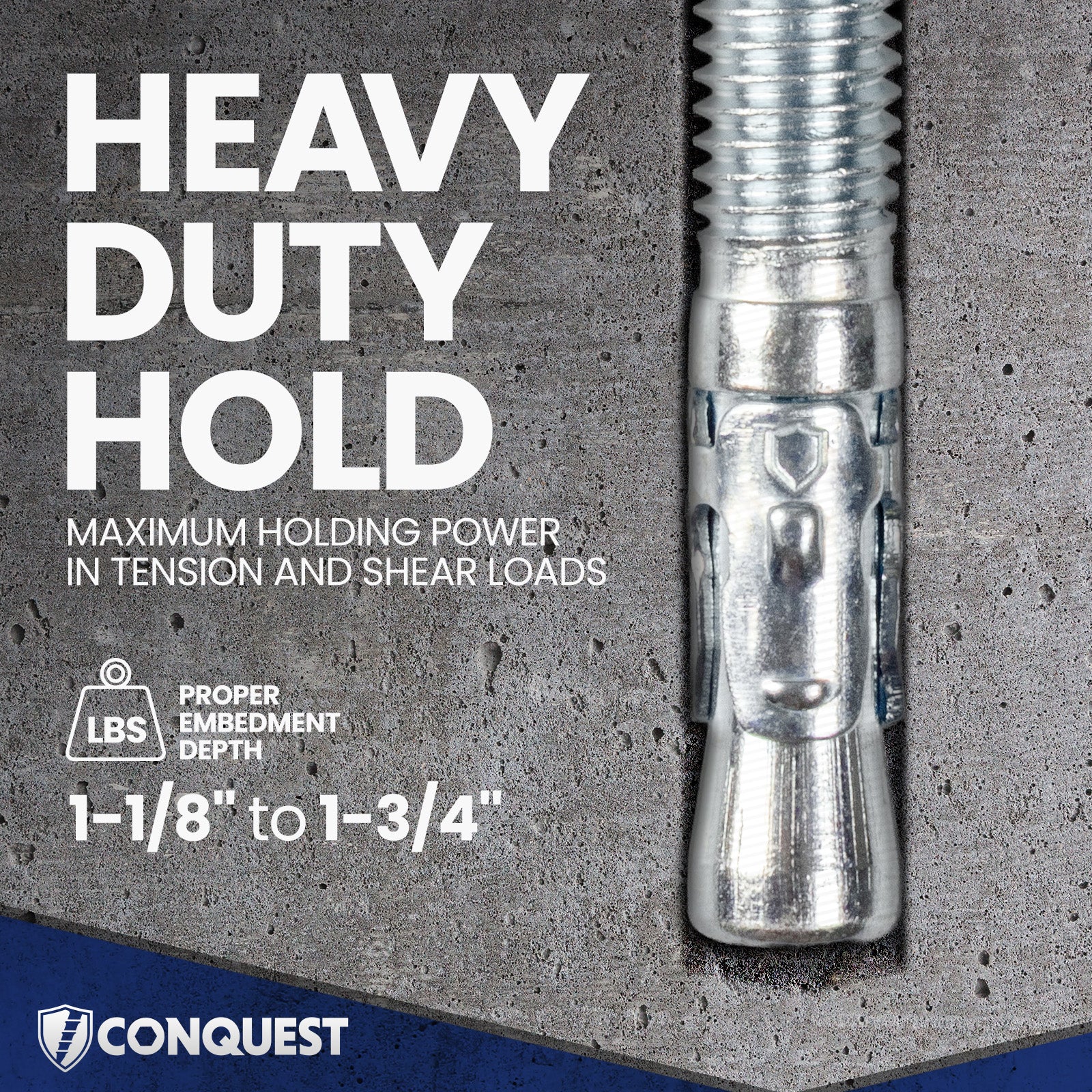 Heavy-Duty Hold - Maximum holding power in tension and shear loads