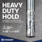 Heavy-Duty Hold - Maximum holding power in tension and shear loads