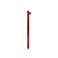 5/8" x  12" Tent Stake - Hot Forged Tent Pin - Red | Military-Approved