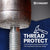 thread protect - chamfered end protects threads from repeated hammer strikes