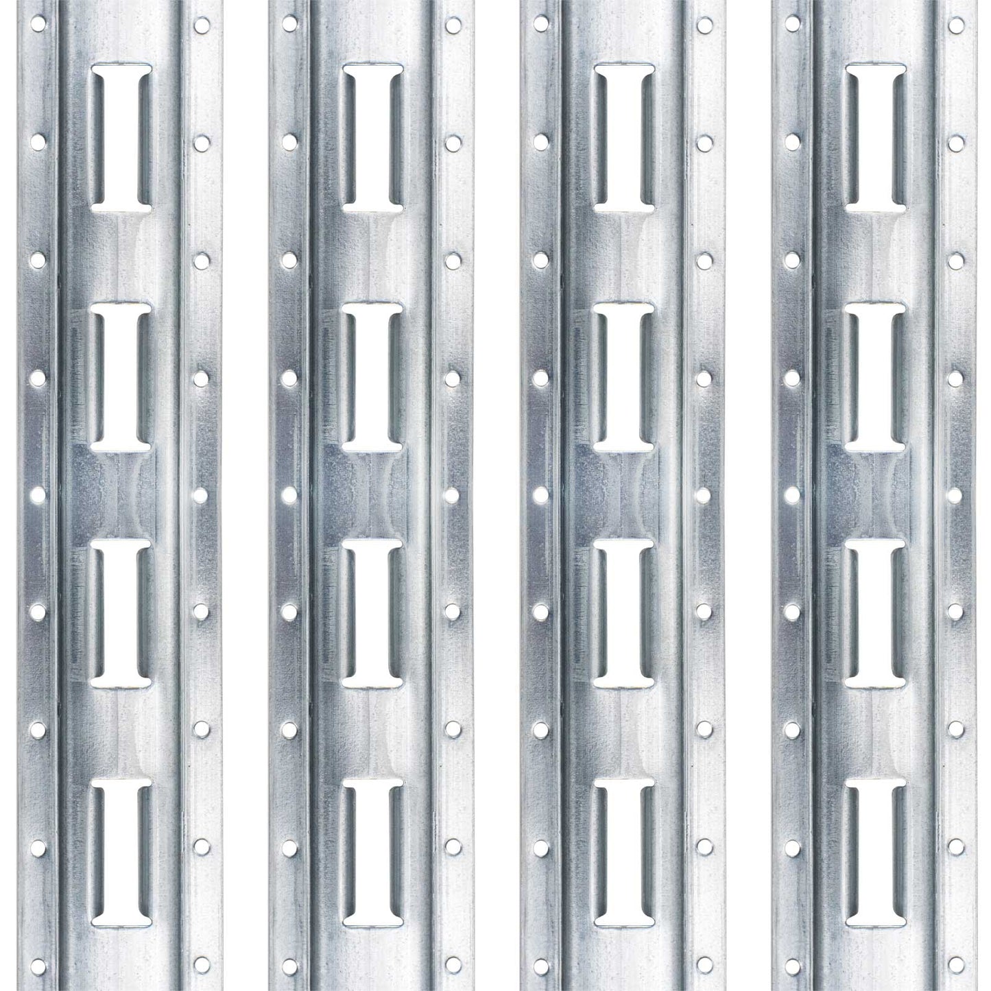 5' Vertical Galvanized E Track | 4-Pack Image 1 of 7