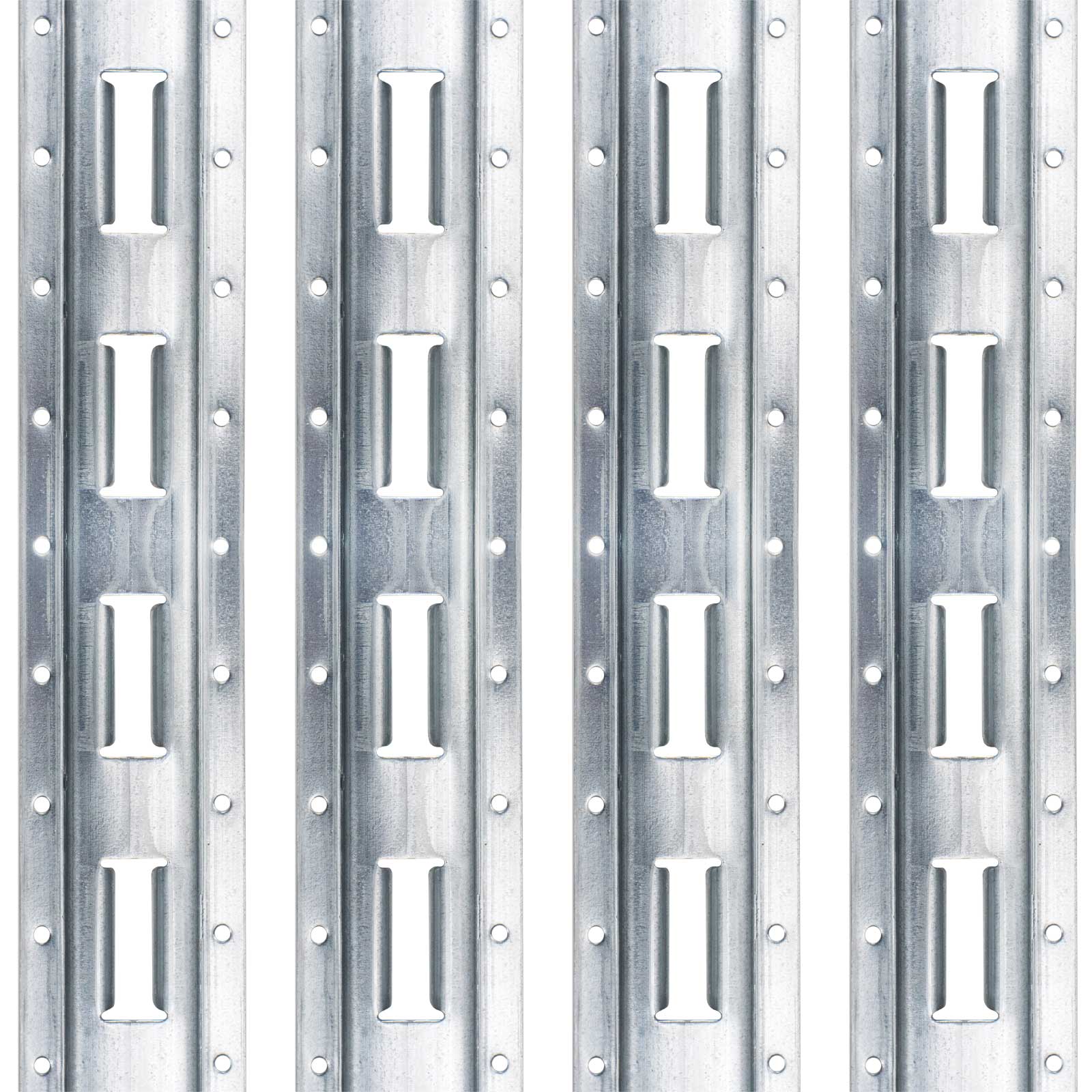 5' Vertical Galvanized E Track | 4-Pack Image 1 of 7