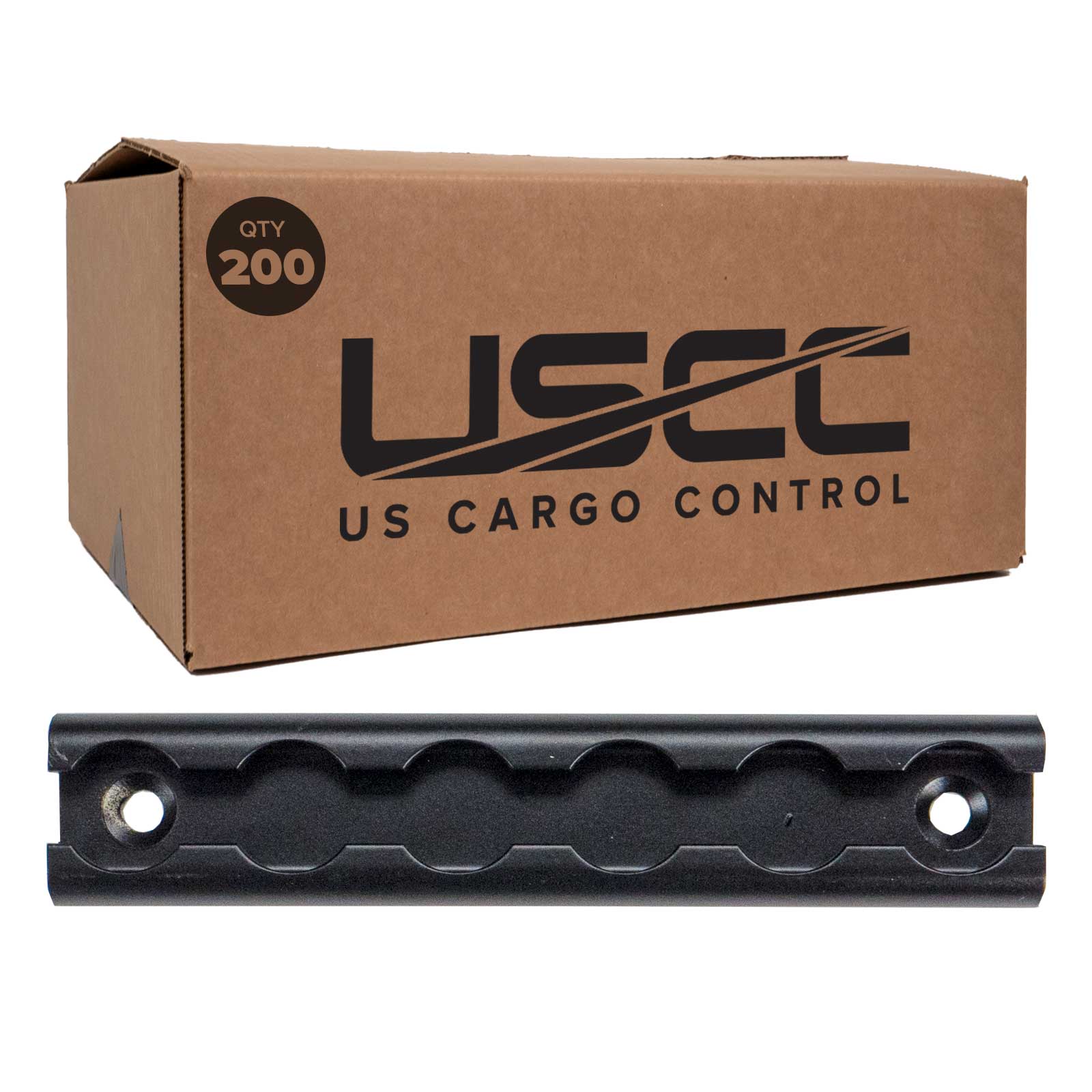 6" Aluminum L-Track | Black Anodized Finish | 200-Pack Image 1 of 10
