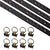 6 Piece 4' L Track Tie Down System- Black | 2-Pack Image 1 of 7