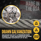 9/16" drawn galvanized wire rope is corrosion resistant