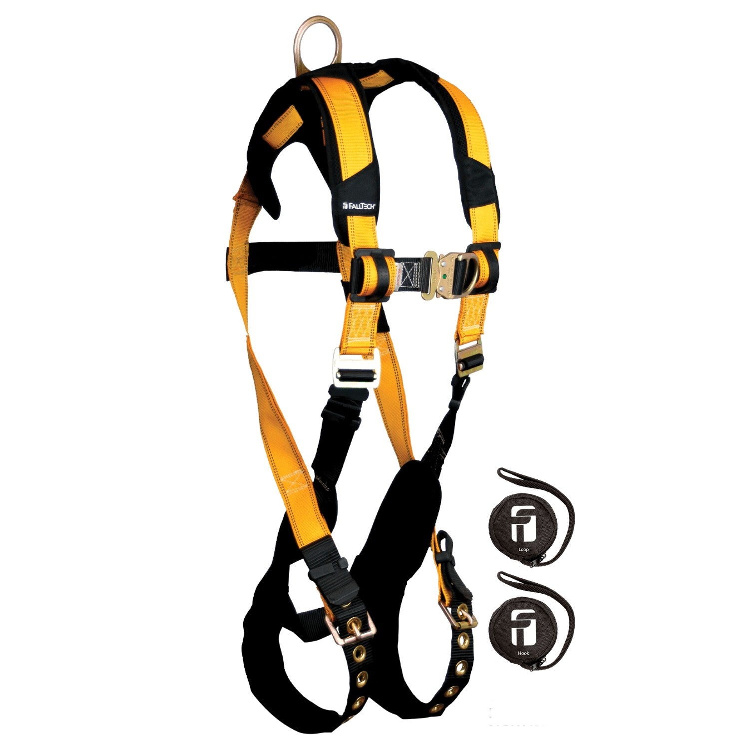 Falltech Fall Protection Logo FallTech Journeyman Flex Full-Body Climbing Harness w/ Trauma Straps ...