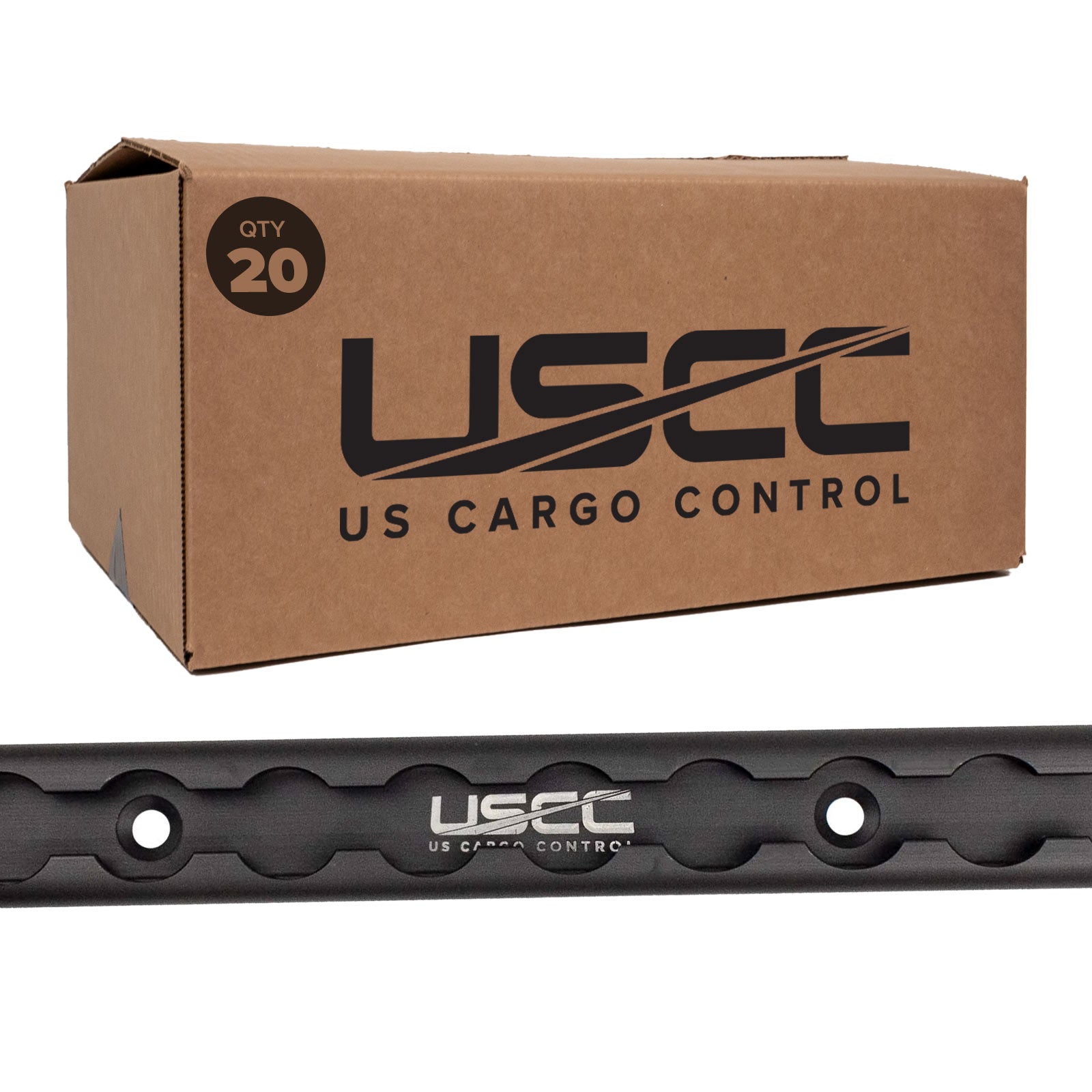 72" Aluminum L-Track | Black Anodized Finish | 20-Pack Image 1 of 11