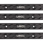 72" Aluminum L-Track | Black Anodized Finish | 4-Pack Image 1 of 11