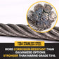 3/32" type 304 stainless steel wire rope is corrosion resistant