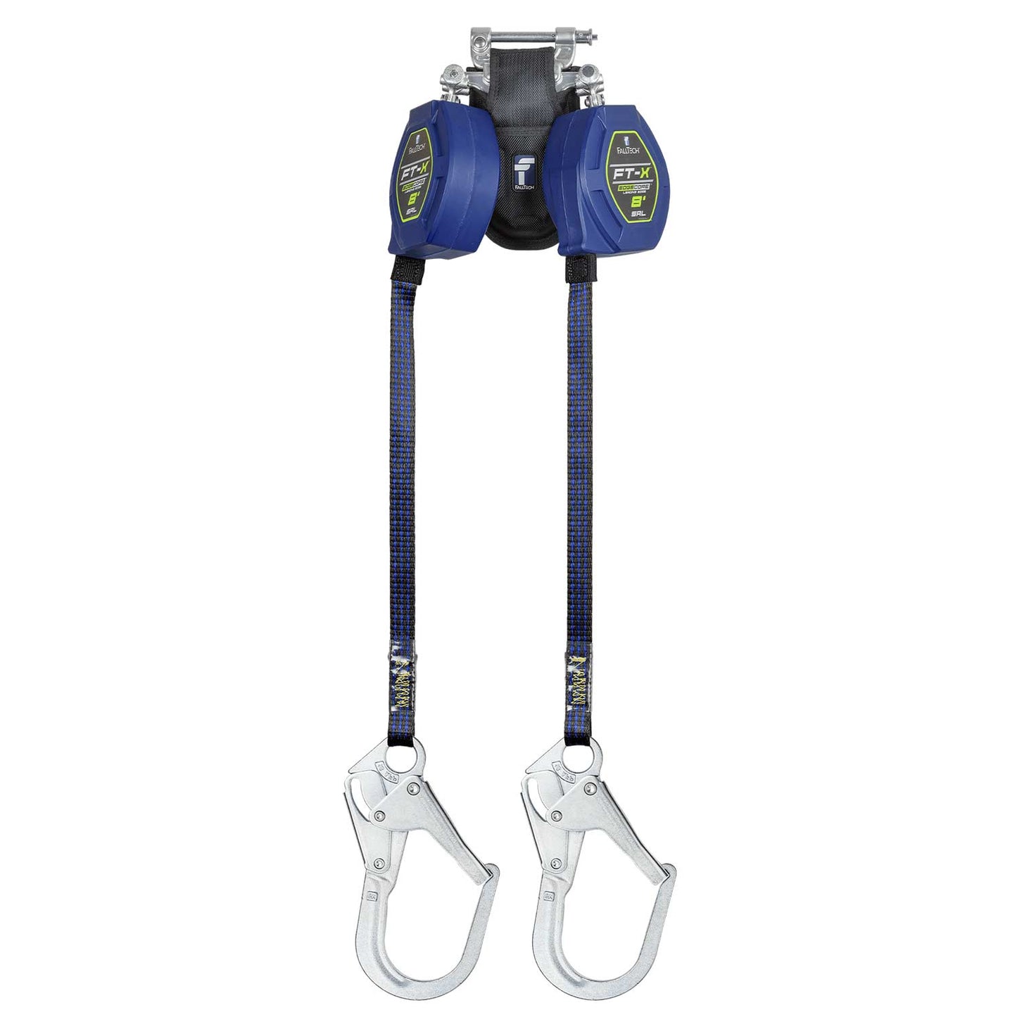 FallTech EdgeCore FT-X LE 8' Self-Retracting Lifeline | Twin-Leg | Rebar Hooks | 84108TP3