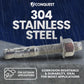 304 Stainless Steel - Corrosion resistance & durability, ideal for moist applications
